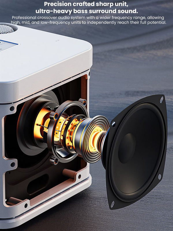 Karaoke-Bluetooth-Lautsprecher, kabelloses All-in-One-Mikrofon