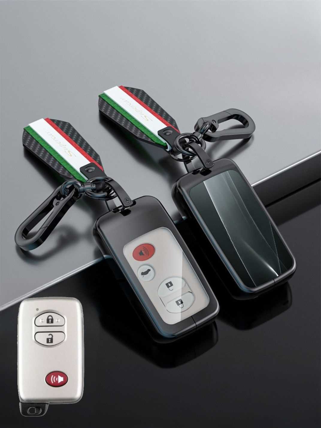 Visible Button Toyota Key Protector Shell
