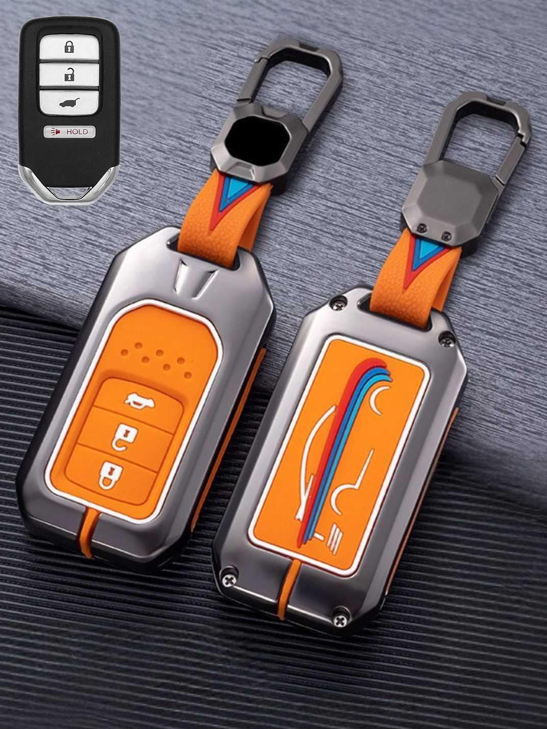 Luxury Colored Alloy Honda Key Fob Case