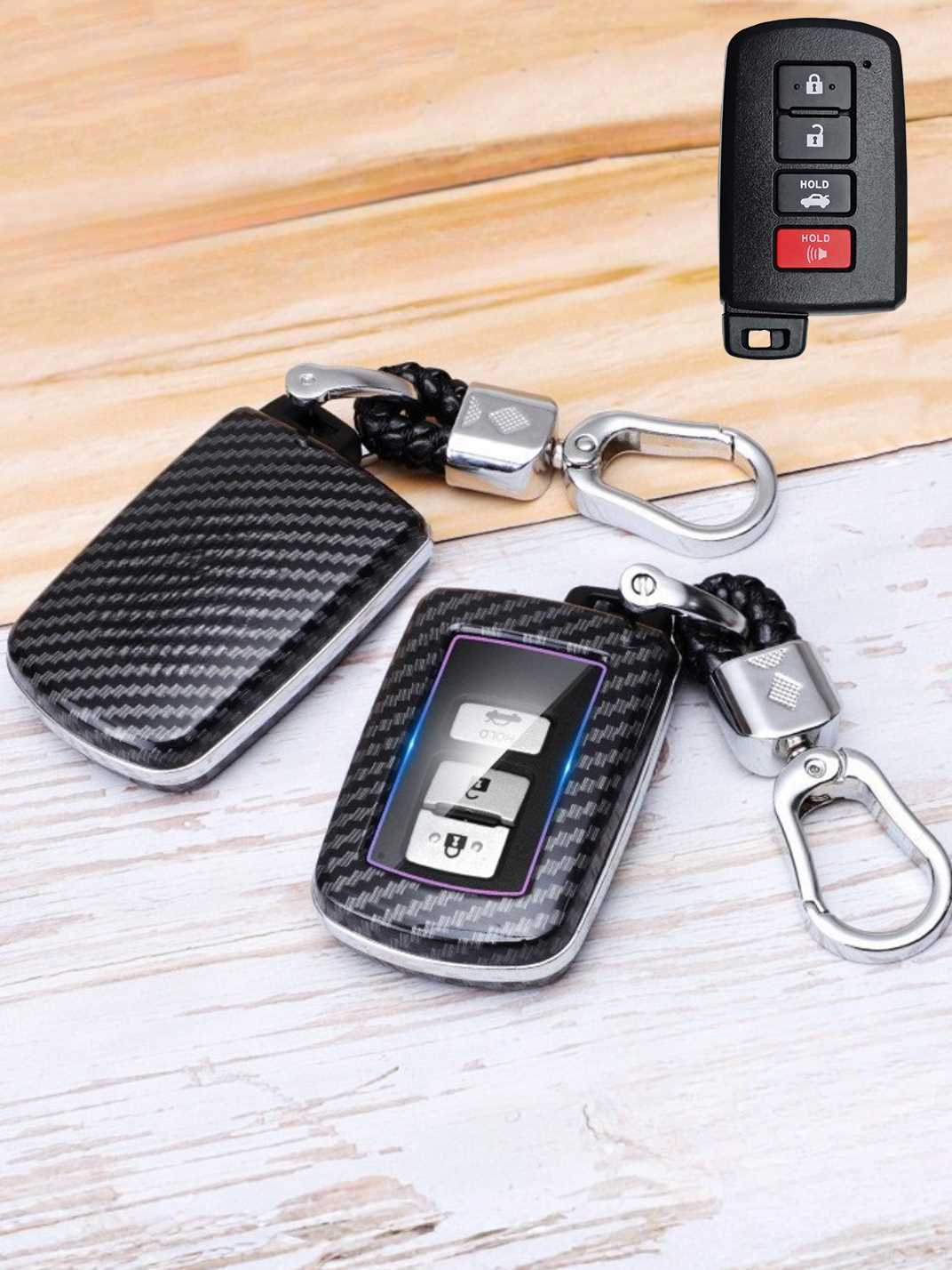 Premium Visible-Button Toyota Key Shell