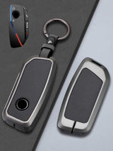 BMW Key Genuine Leather & Metal Frame