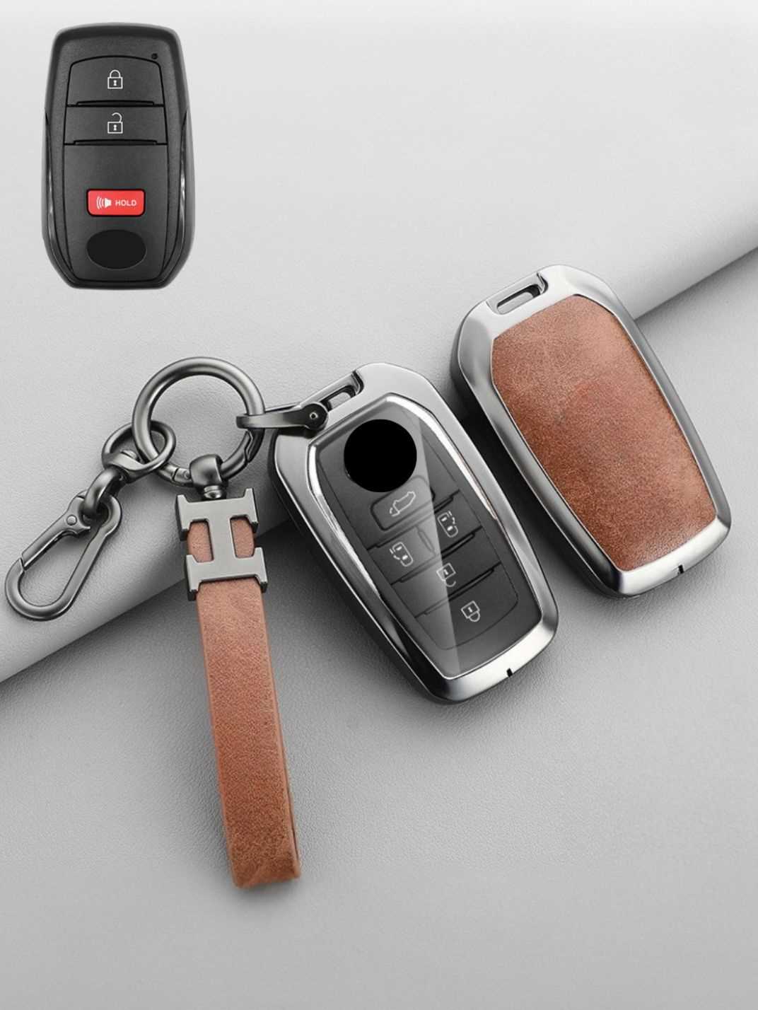Premium Visible-Button Toyota Key Shell