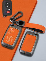 Toyota Key Genuine Leather & Metal Frame