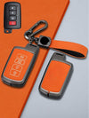 Toyota Key Genuine Leather & Metal Frame