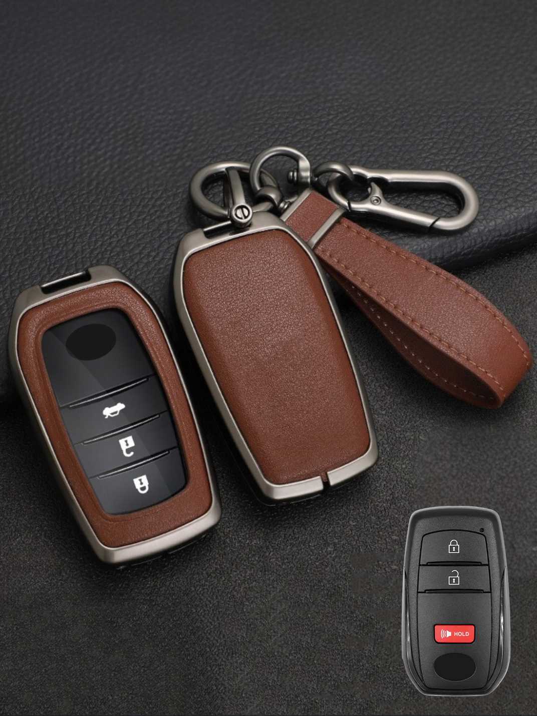 Premium Visible-Button Toyota Key Shell