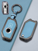 BMW Motorcycle Key Genuine Leather & Metal Frame