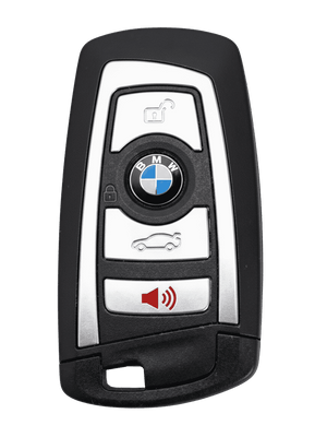 BMW Key Fob Cover with Leather & Metal Frame