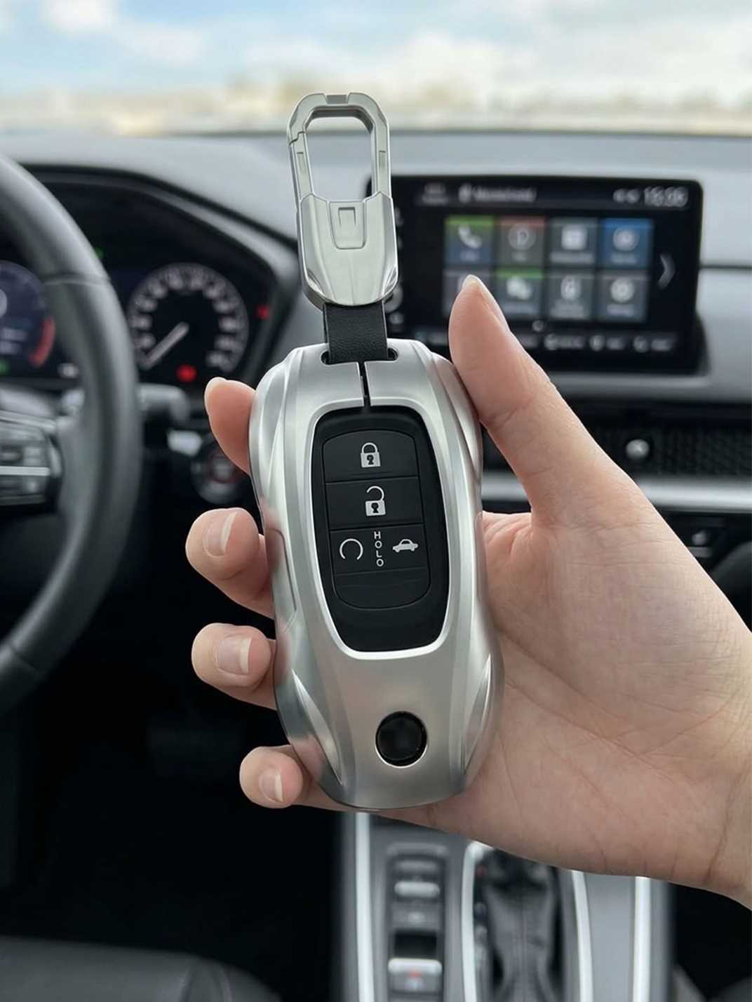 Visible Button Honda Key Protector Shell