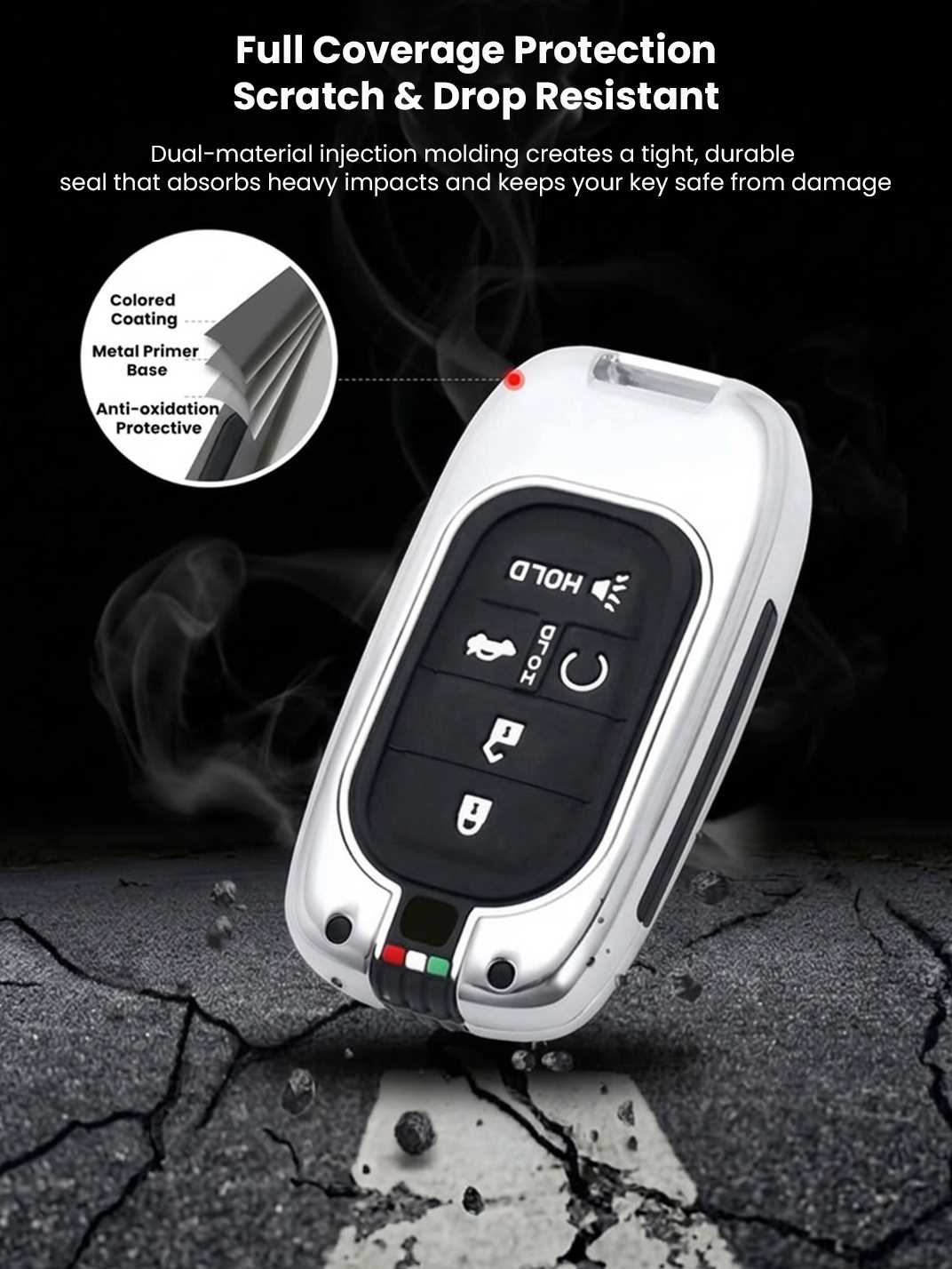 Premium Alloy Honda Key Fob Cover