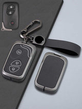 Lexus Key Genuine Leather & Metal Frame