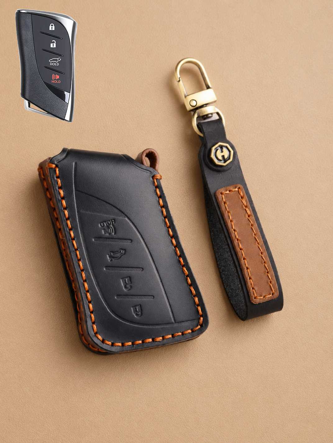Premium Genuine Leather Lexus Key Cover