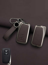Lexus Key Genuine Leather & Metal Frame