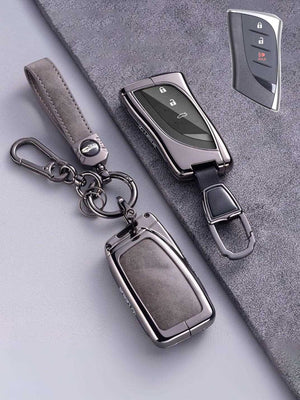 Lexus Key Genuine Leather & Metal Frame