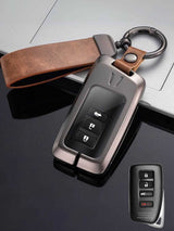 Vintage Leather Metal Alloy Lexus Key Cover