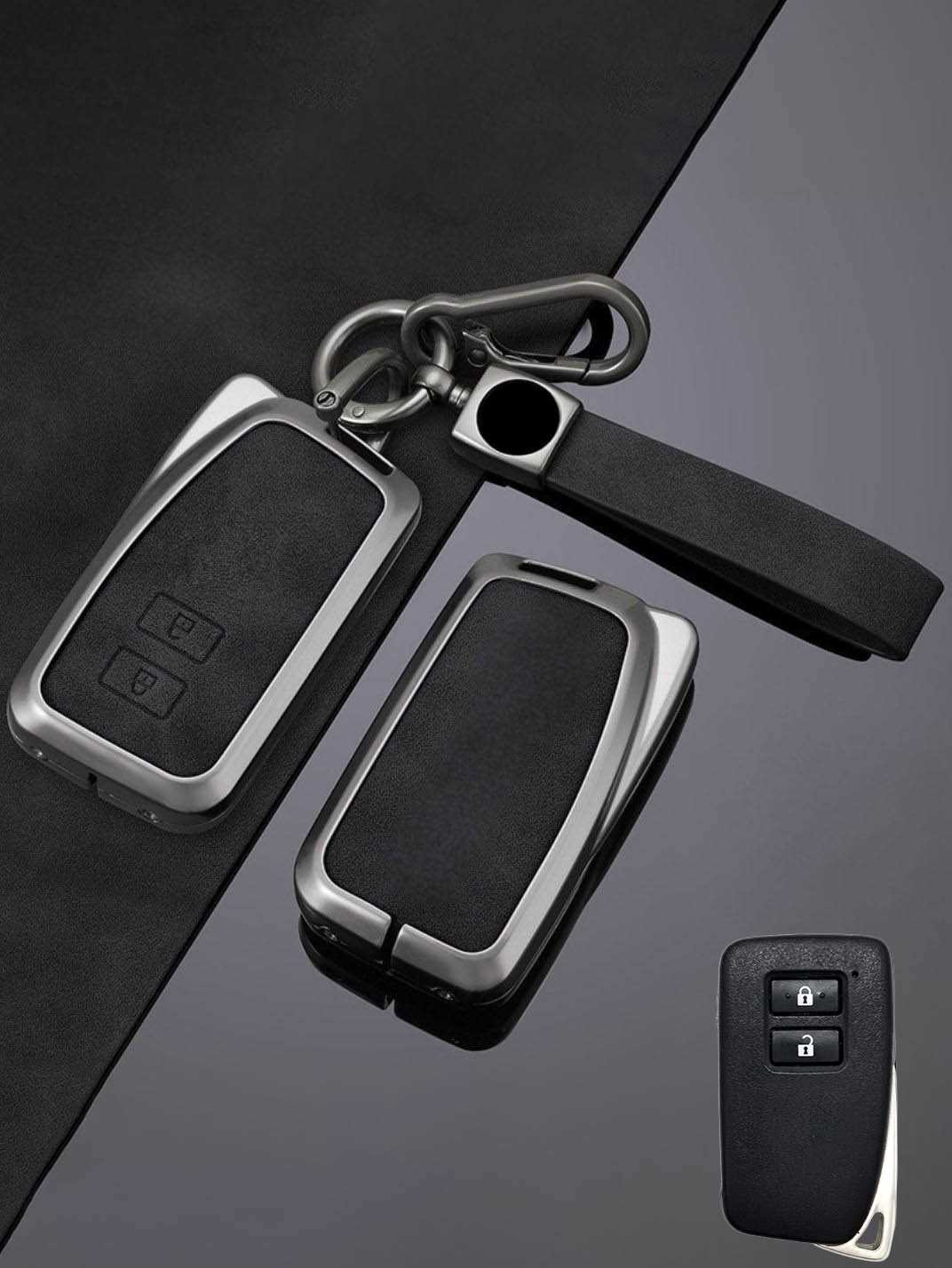 Vintage Leather Metal Alloy Lexus Key Cover