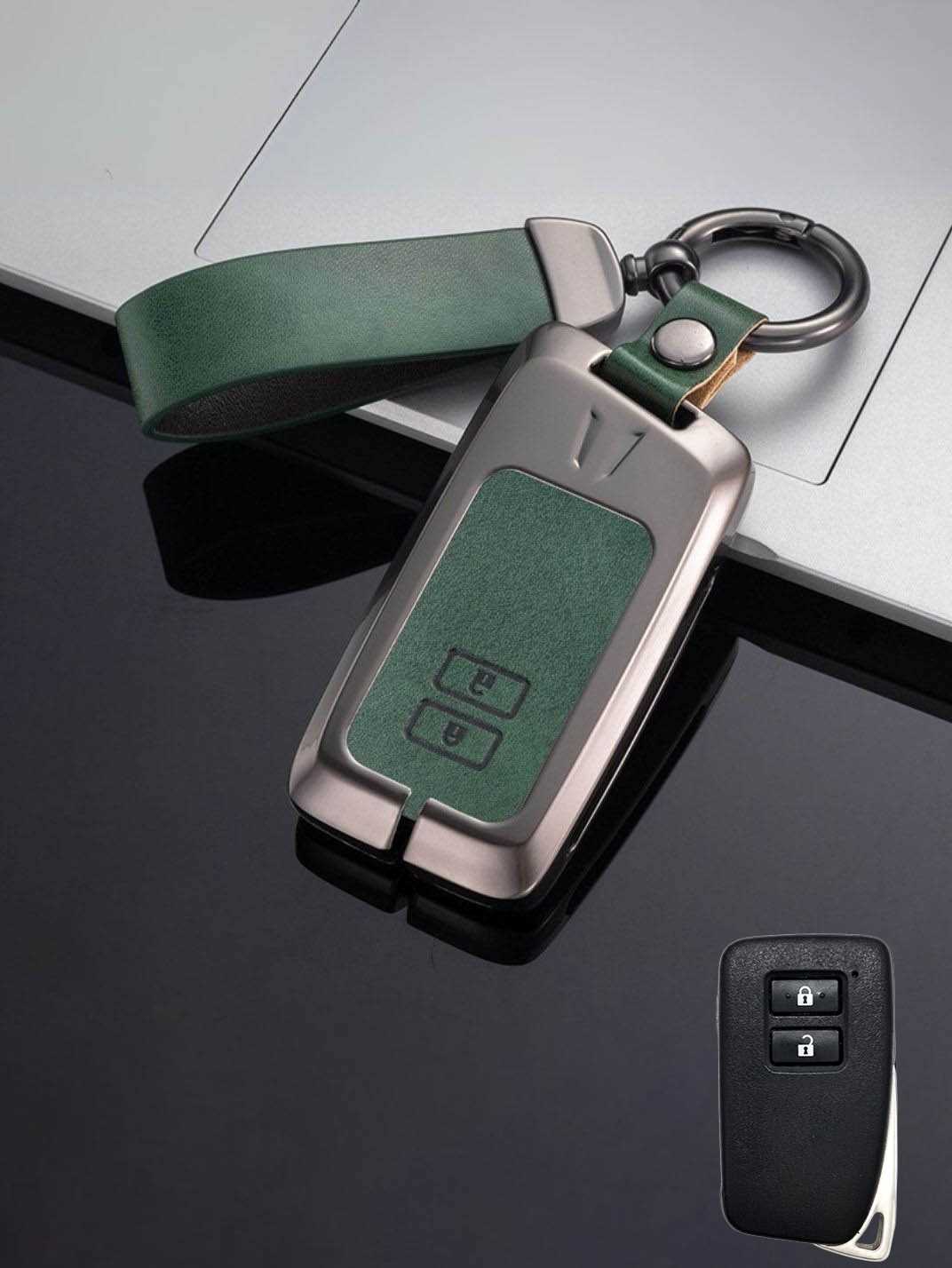 Lexus Key Genuine Leather & Metal Frame