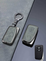 Vintage Leather Metal Alloy Lexus Key Cover