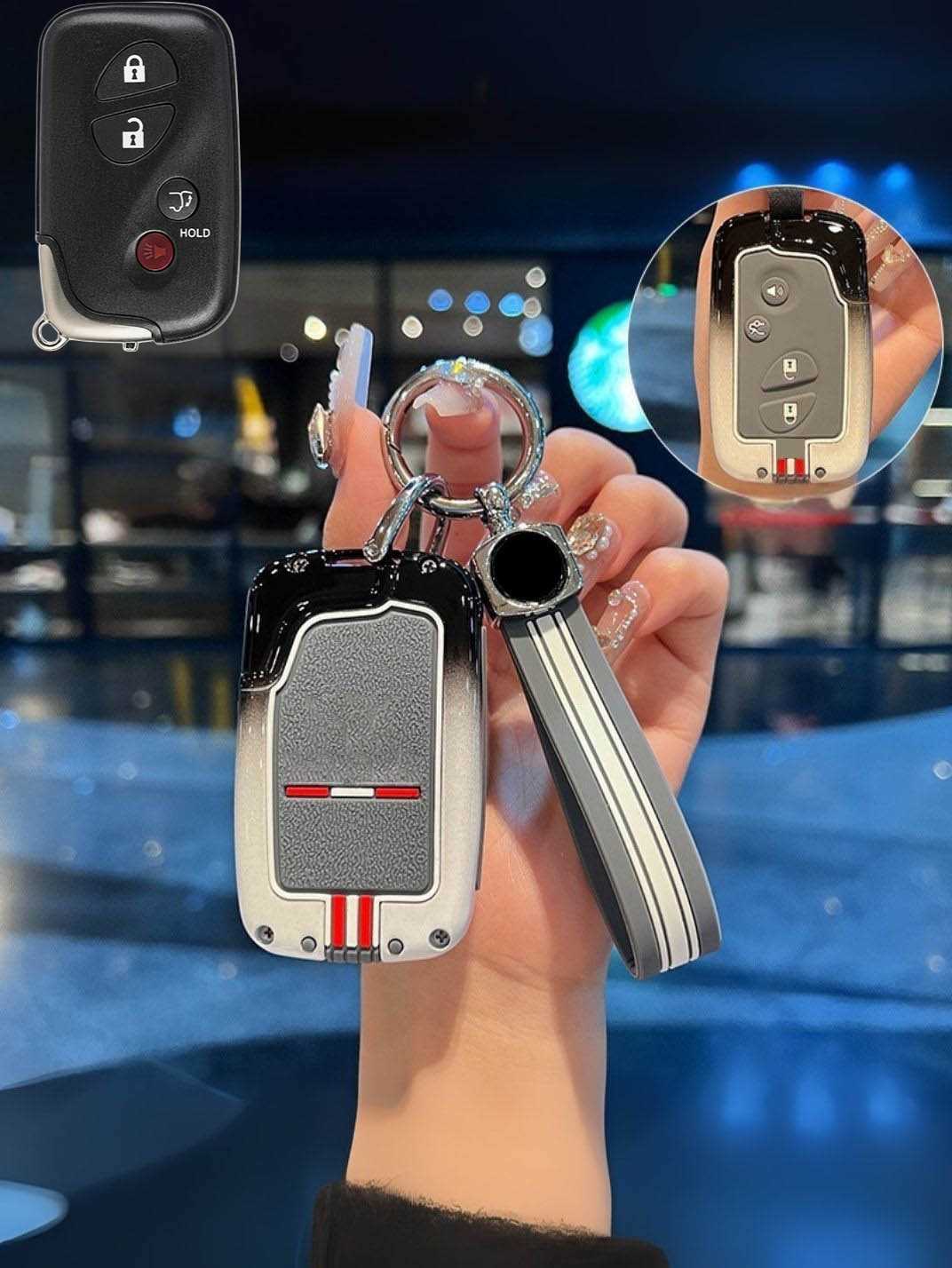 Luxury Colored Alloy Lexus Key Fob Case