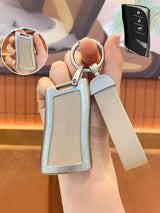 Lexus Key Fob Cover with Leather & Metal Frame