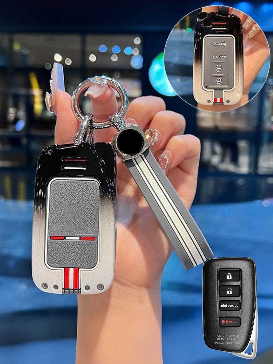 Luxury Colored Alloy Lexus Key Fob Case