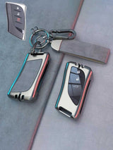 Lexus Key Genuine Leather & Metal Frame