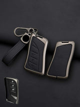 Lexus Key Genuine Leather & Metal Frame