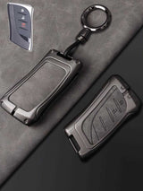Lexus Key Fob Cover with Leather & Metal Frame
