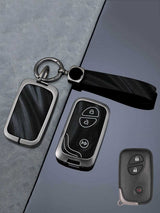 Vintage Leather Metal Alloy Lexus Key Cover