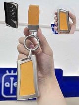 Lexus Key Fob Cover with Leather & Metal Frame