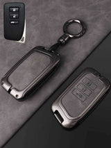 Lexus Key Fob Cover with Leather & Metal Frame