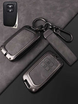 Lexus Key Fob Cover with Leather & Metal Frame
