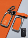 Lexus Key Genuine Leather & Metal Frame