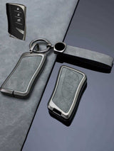 Vintage Leather Metal Alloy Lexus Key Cover