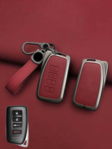 Lexus Key Genuine Leather & Metal Frame
