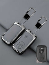 Vintage Leather Metal Alloy Lexus Key Cover