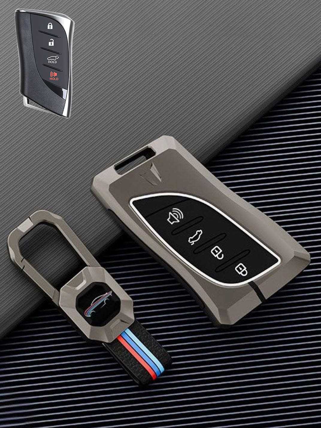 Luxury Colored Alloy Lexus Key Fob Case