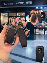 Lexus Key Genuine Leather & Metal Frame