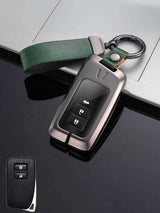 Vintage Leather Metal Alloy Lexus Key Cover