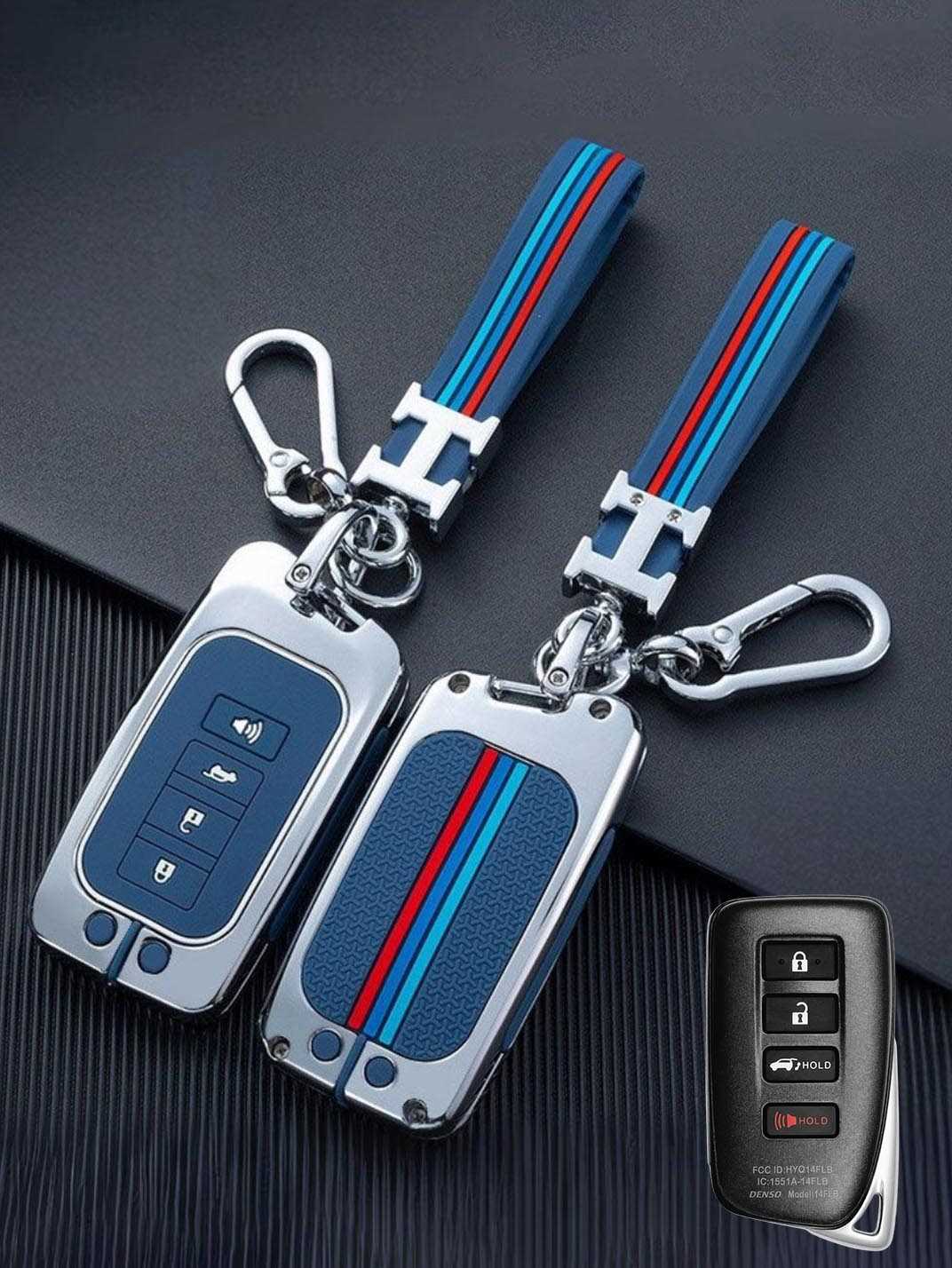 Luxury Colored Alloy Lexus Key Fob Case