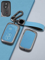 Lexus Key Genuine Leather & Metal Frame