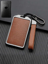 Lexus Key Fob Cover with Leather & Metal Frame