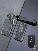 Vintage Leather Metal Alloy Lexus Key Cover