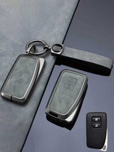 Vintage Leather Metal Alloy Lexus Key Cover