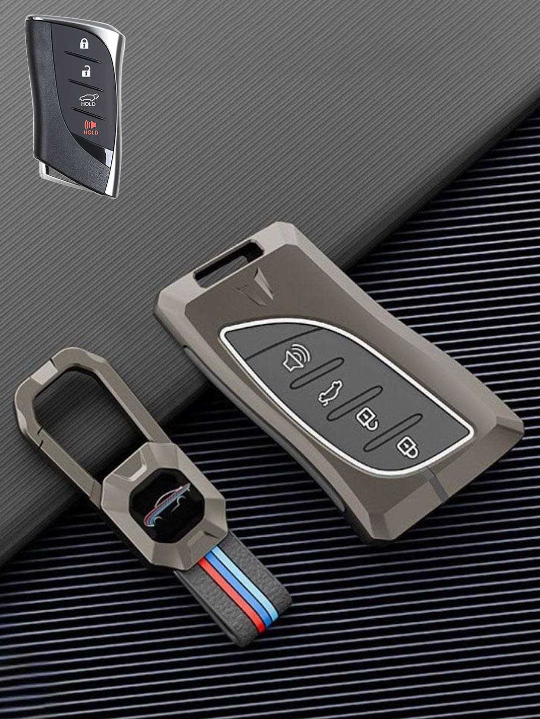 Luxury Colored Alloy Lexus Key Fob Case