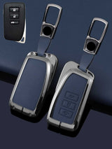 Lexus Key Fob Cover with Leather & Metal Frame