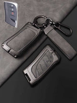 Lexus Key Fob Cover with Leather & Metal Frame