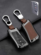 Lexus Key Genuine Leather & Metal Frame