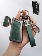 Lexus Key Fob Cover with Leather & Metal Frame