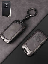 Lexus Key Fob Cover with Leather & Metal Frame