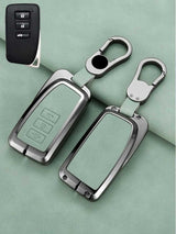 Vintage Leather Metal Alloy Lexus Key Cover